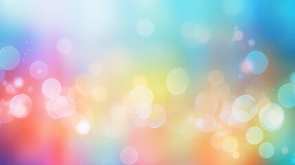 Obraz premium A colorful background with many small circles, blurred bokeh backdrop