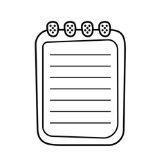 Note Paper Lines Style Vector 