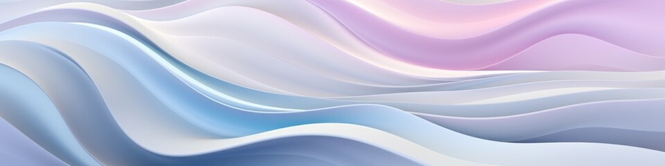 Obraz premium A purple and blue wave background, pastel color, banner. The wave is very smooth and has a very calming effect.