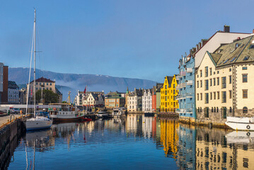 Fototapeta premium Alesund downtown views, Norway