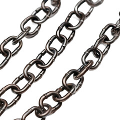Obraz premium Transparent Background Chains PNG. High-Quality Isolated Chain Links Image for Graphic Design.
