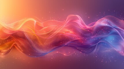 Obraz premium Abstract air and flowing waves going across the background. 