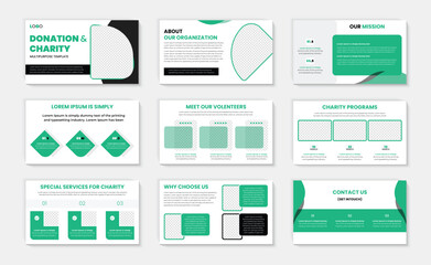 Charity Event Powerpoint presentation template with PPT slide design