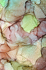 
abstract background of blurs with dry drops in green-brown colors for a beauty theme