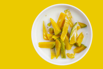 Sweet pumpkin in coconut milk