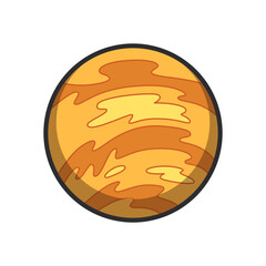 Venus planet vector illustration