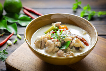 Thai food,Tom Kha Kai (Thai Chicken Coconut Soup) Tom Kha Kai, a popular and world-class food, an original Thai food concept.