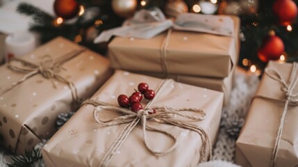 Holiday gift guides. showcasing products in visually appealing catalogs for the festive season