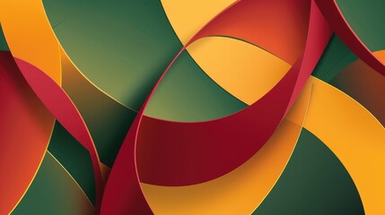 Naklejka premium A mesmerizing abstract backdrop adorned with graceful curved lines, Ai Generated.