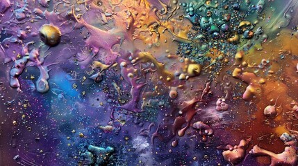 Fototapeta premium Colorful Epoxy Metallic Colorful Abstract Background Banner Multicolor 