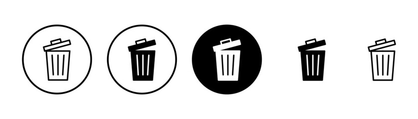 Trash icon vector isolated on white background. trash can icon. Delete icon vector