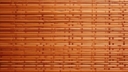 Brown bamboo weave texture, a nature background with handicraft charm. Ai Generated.