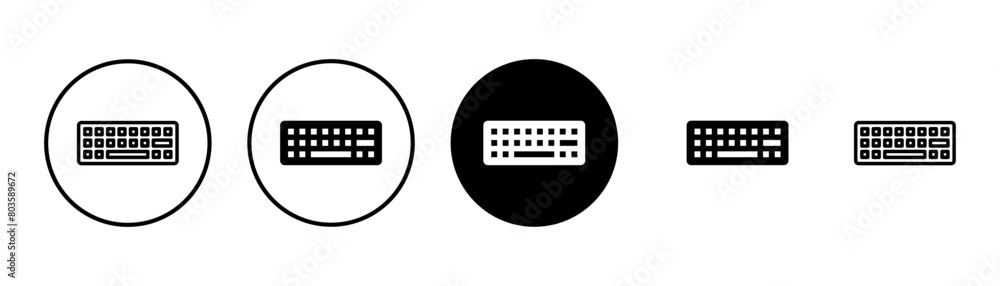 Fototapete keyboard icon vector isolated on white background. keyboard vector symbol