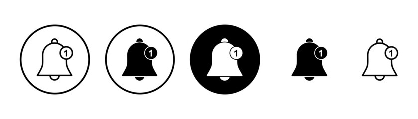 Bell Icon vector isolated on white background. Notification symbol. Bell vector icon