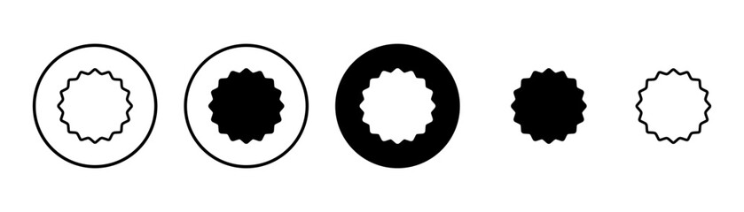 Badge icon vector isolated on white background. Awards icon. Achieve. Stamp