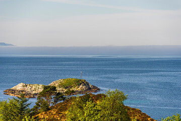 landscape of the area surrounding the city of Alesund, Norway