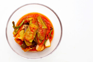Kimchi korea food, cucumber kimchi
