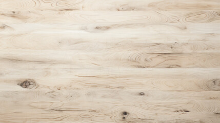 Fototapeta premium imagine A bird's eye view of an empty wooden backdrop in a light birch color.