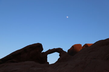 moon in the desert