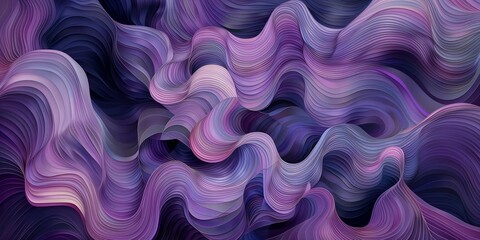 Fototapeta premium Abstract Purple Background or Banner Waves Swirls Wavy 
