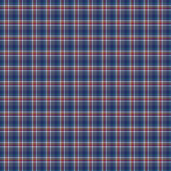 Twill plaid pattern with navy blue, yellow red, white, green and sky color for flannel design.