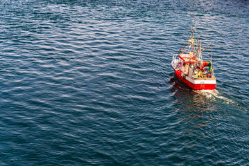 Obraz premium landscape of the area surrounding the city of Alesund, Norway