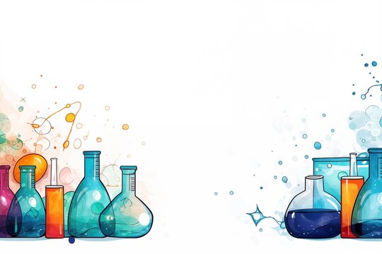 Background science concepts, copy text space 