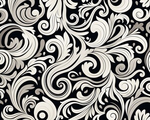 Simple lines, neon prints, monochrome glow, highresolution seamless pattern for stylish ceramic art ,  vector and illustrations