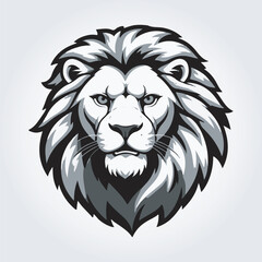 Obraz premium lion head mascot logo
