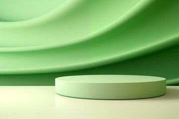 Green Podium for product presentation