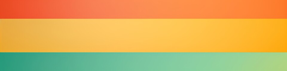 Fototapeta premium Minimalistic Coral Orange, Sunflower Yellow, Mint Green colors wallpaper with clean lines and bold colors, contemporary design, banner