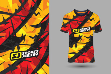 Sport Jersey with Abstract background grunge texture pattern
