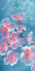 A_simple_floral_background_featuring_a_variety_of_soft