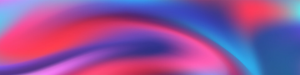 Eye Catching Mesh Blur Banner. Grab attention with this abstract design featuring red and blue mesh wave blur. Ideal for banners, social media, brochures, and presentations