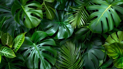 Tropical leaf background