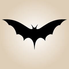 bat vector logo illustration, halloween