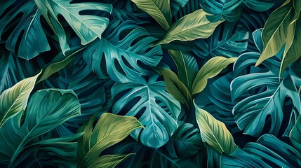 Tropical leaf background