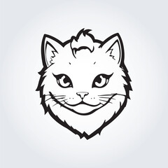 cute cat logo