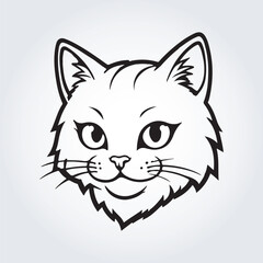 cute cat logo