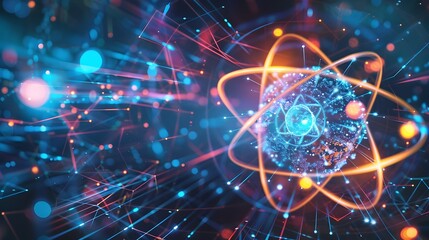 Glowing Atomic Particle Collision in a Complex Digital Landscape of Science and Technology