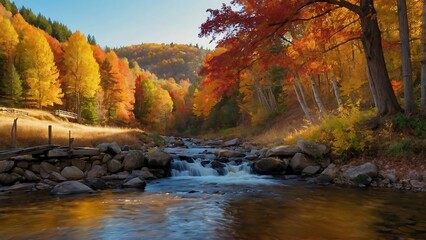 autumn in the mountains Autumn Tranquility Scenic Countryside in Fall 