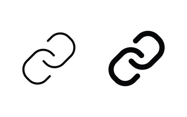 Link icon vector. Link symbol icon