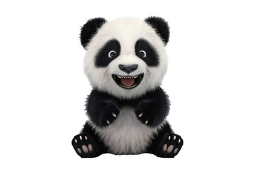 Naklejka premium panda bear, transparant background, PNG file