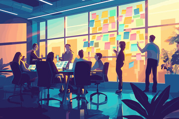 meeting in the office