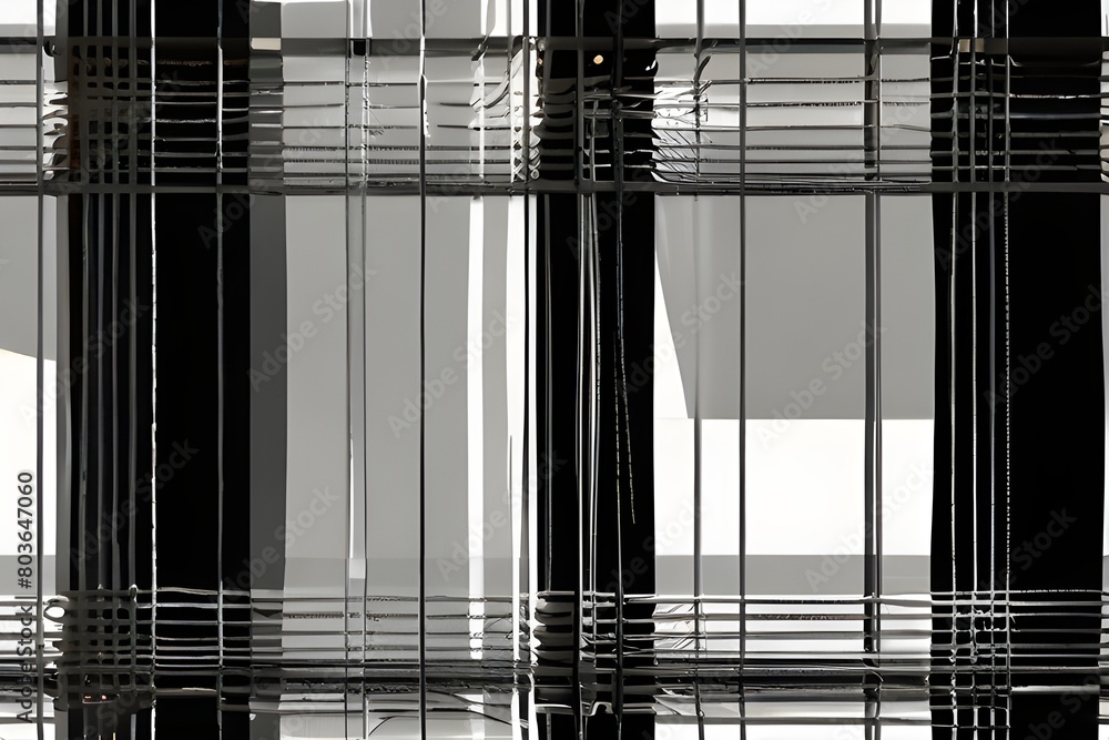 Poster hand drawn grid pattern background on a white background. vector illustration generative ai