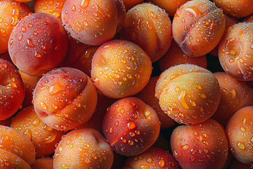 Apricott banner. Apricott background. Close-up food photography