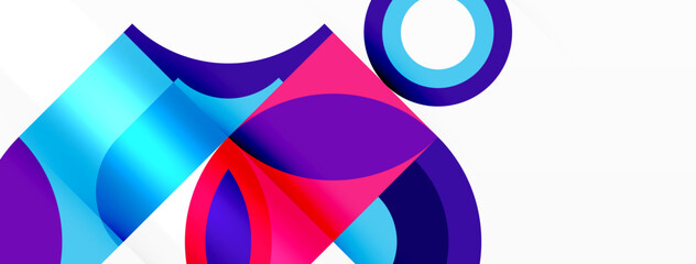A creative logo featuring a symmetrical pattern of tints and shades, with a vibrant magenta triangle and an electric blue circle, set on a white background. Perfect for artistic projects