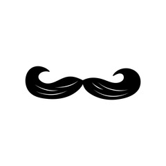 Moustache Silhouette Illustration