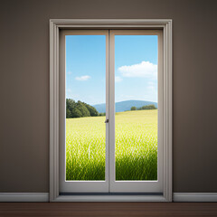 window, frame, weather, border, wall, interior