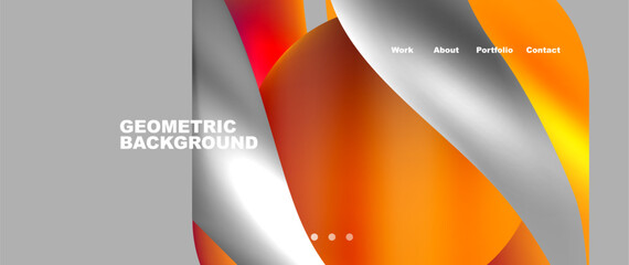 a geometric background with orange and white lines on a gray background . High quality